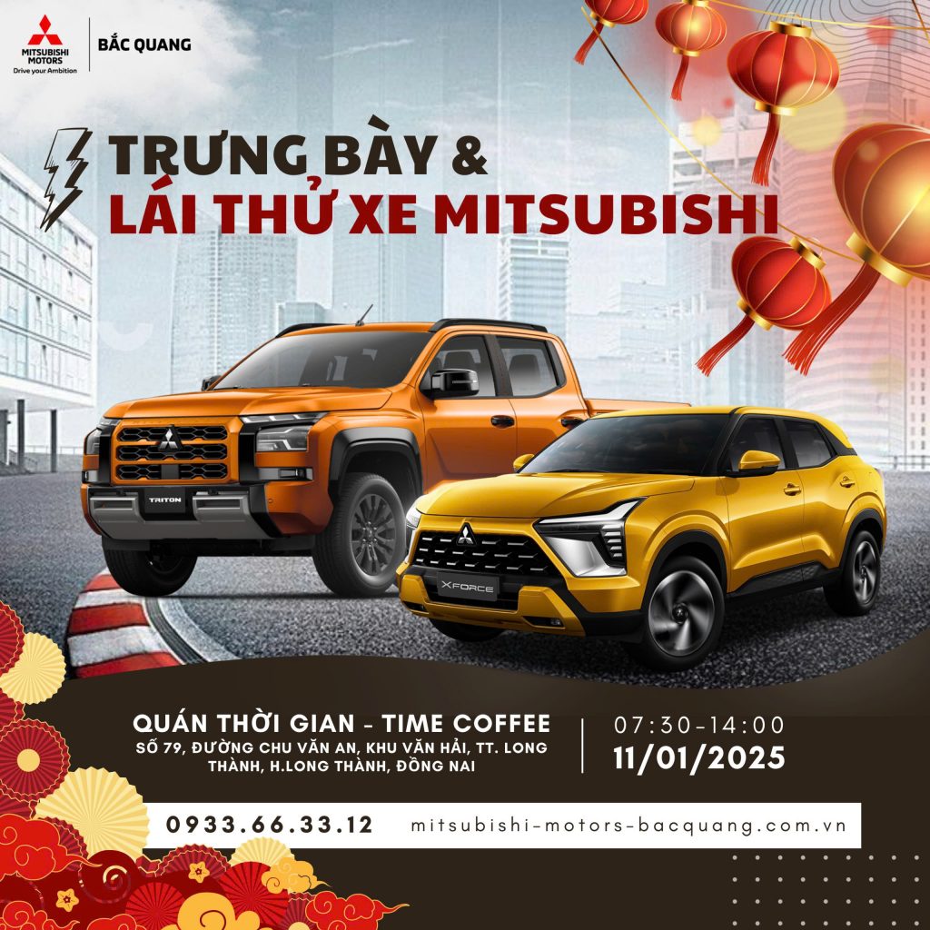 LÁI THỬ XE MITSUBISHI TẠI LONG THÀNH