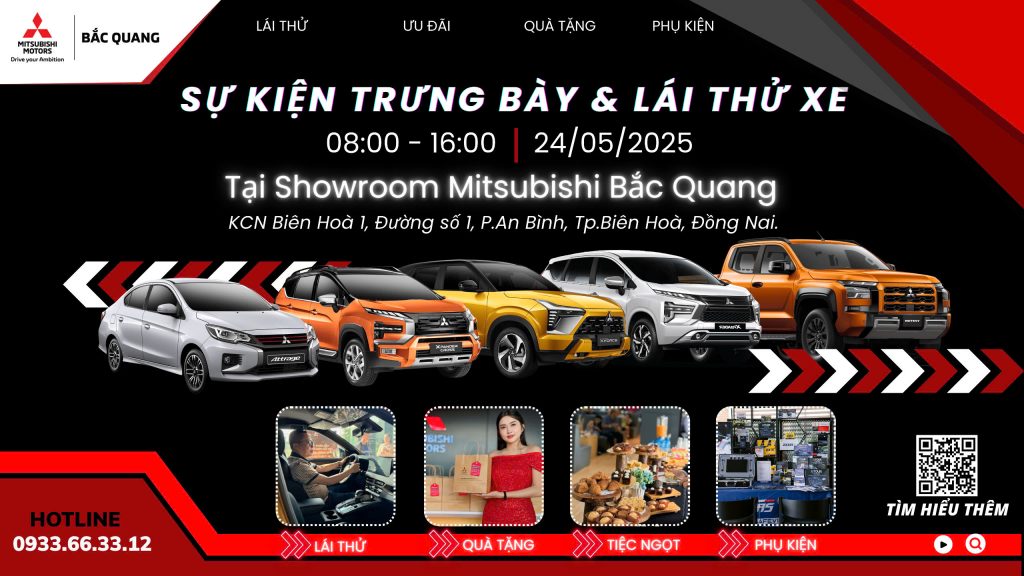 SỰ KIỆN LÁI THỬ XE NGAY TẠI SHOWROOM MITSUBISHI BẮC QUANG